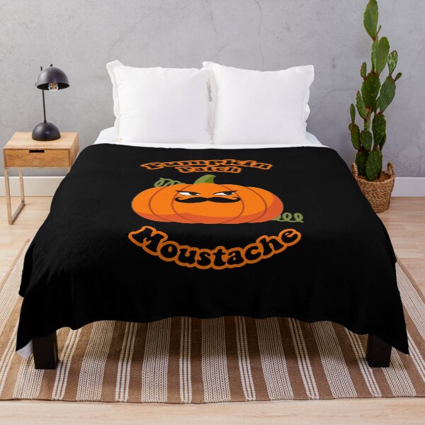 Item preview, Pumpkin Patch Moustache Cute Funny Happy Hallowe'en Thanksgiving Movember Veggie Humour Pumpkin designed and sold by H3designs.
