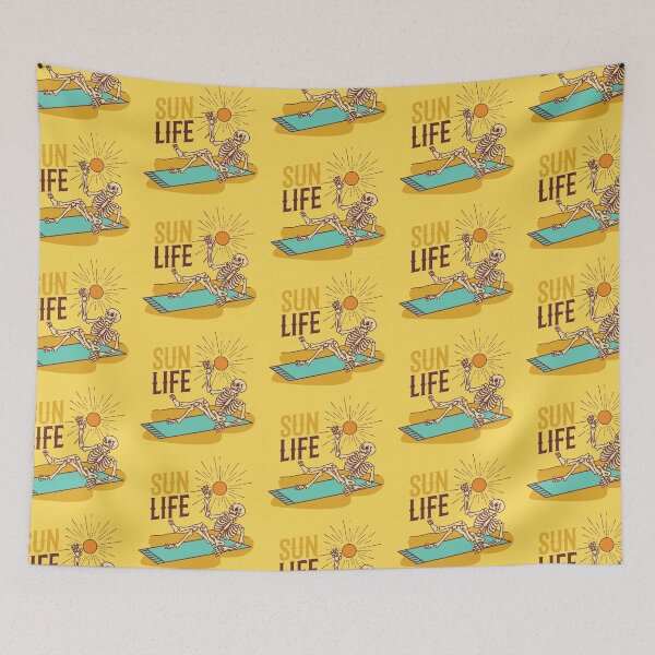 Item preview, Sun life Surfing skeleton - salty designed and sold by MotherOfBears.