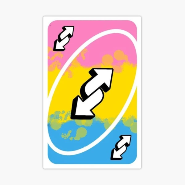 gay uno reverse Sticker for Sale by the-mushroomman