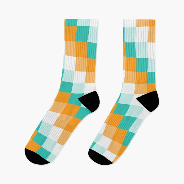 Item preview, Square Green Orange Mixed Pattern designed and sold by DAFIN.