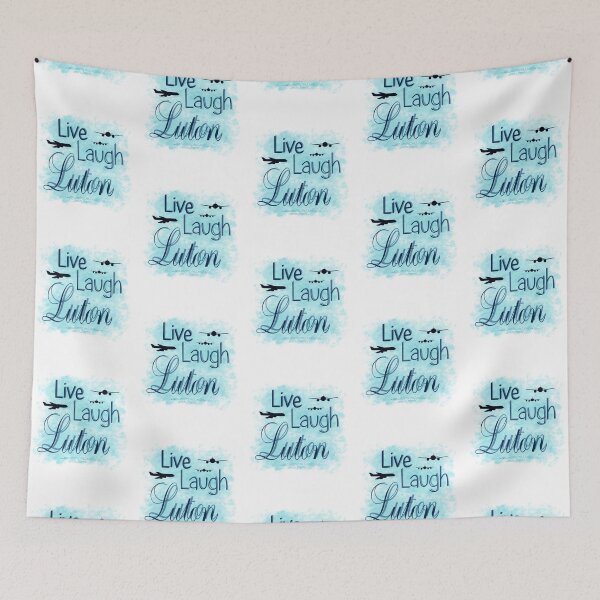 Item preview, Live Laugh Luton Light Blue Classic designed and sold by EzraricGeorge.