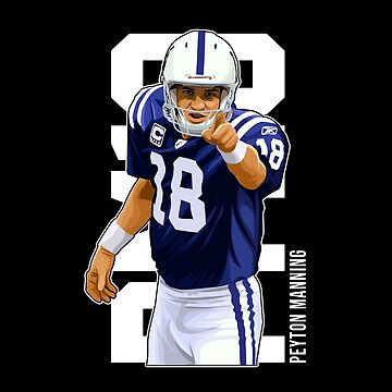 Peyton Manning #18 Ready To Pass Sticker for Sale by GoWinder