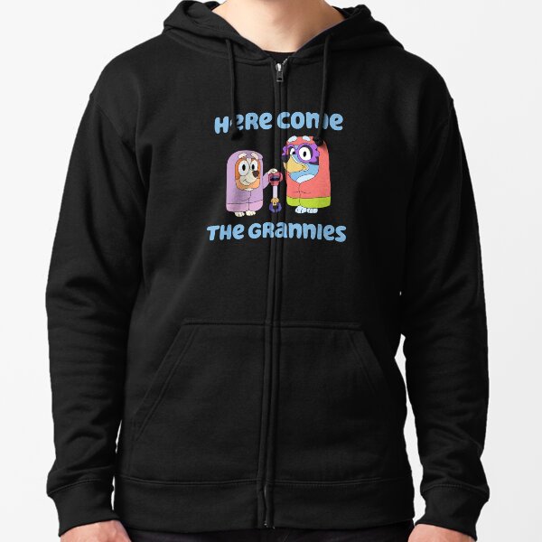 Here Come the Grannies Zipped Hoodie