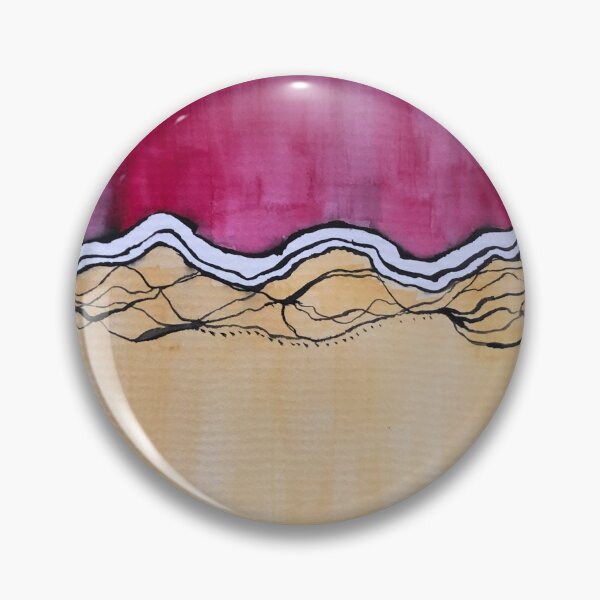 Item preview, JORDNAER Abstract sand mountains in sunset designed and sold by emm-j.