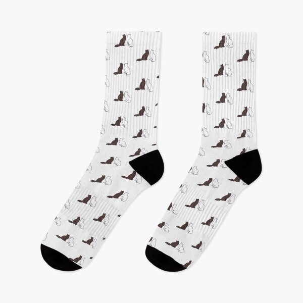 Item preview, Liz & Darcy Twinning (White & Brown Cats) designed and sold by andmarstan.