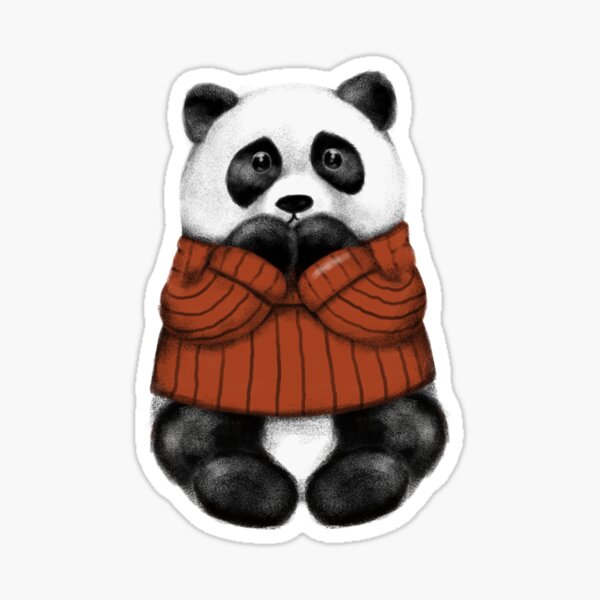 Kawaii Anime Girl Wearing Panda Costume Sticker for Sale by Nightarcade