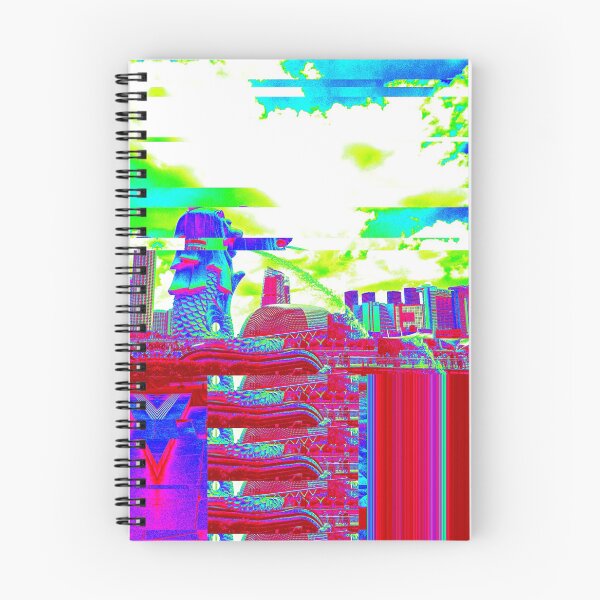 Item preview, Singapore Coastline Lion Fountain Glitch Art designed and sold by glitchhub.