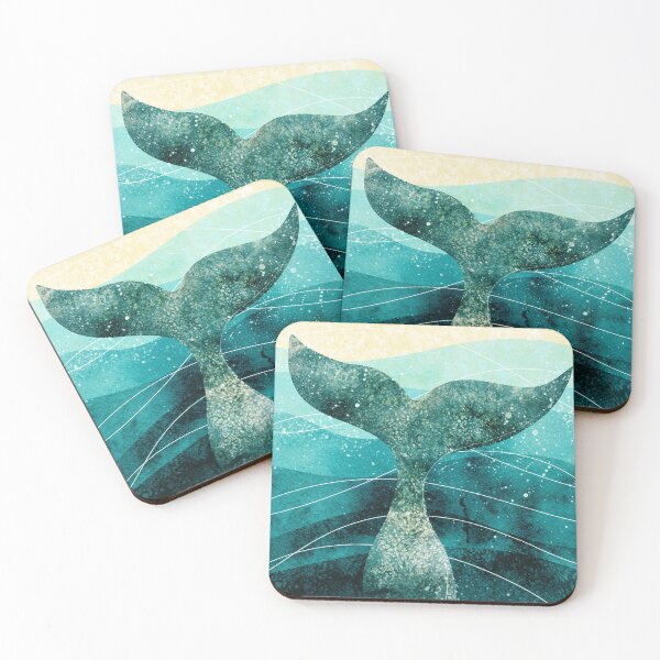 Item preview, Watercolor Whale Tail  designed and sold by Pam Brisse.
