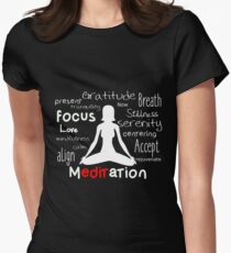 Meditation Women's Fitted T-Shirt