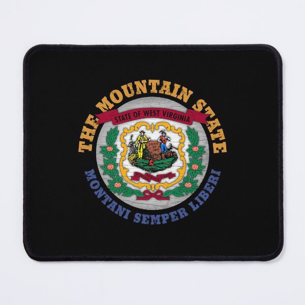 Item preview, WEST VIRGINIA MOUNTAIN STATE FLAG designed and sold by Madjack Tees Kiwi SuperStore.