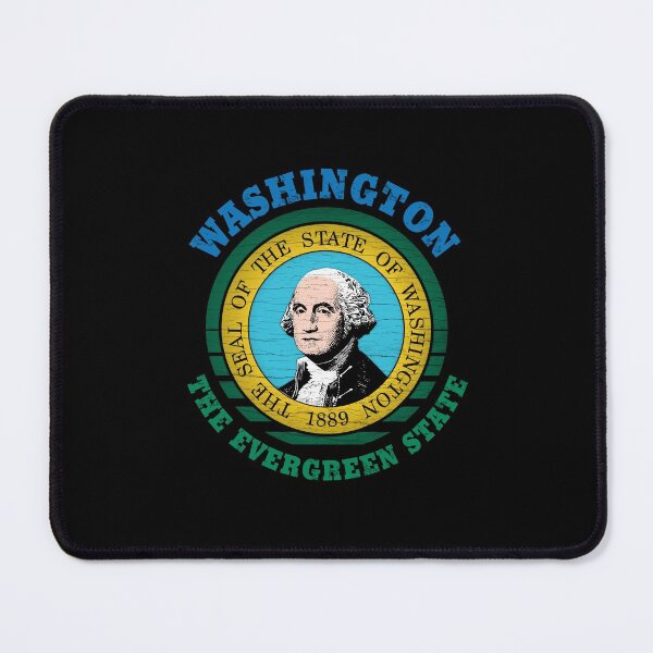 Item preview, WASHINGTON EVERGREEN STATE FLAG designed and sold by Madjack Tees Kiwi SuperStore.