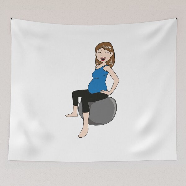 Item preview, yoga pregnant woman Yoga poses for pregnant ladies, yoga poses for pregnant womens, poses for pregnancy designed and sold by thenewall.