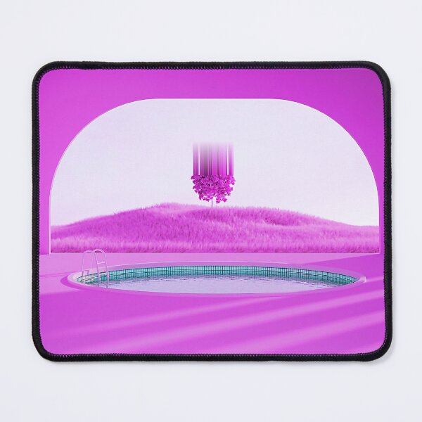 Item preview, Vaporwave Fantasy Pool with Nature Glitch Art designed and sold by glitchhub.