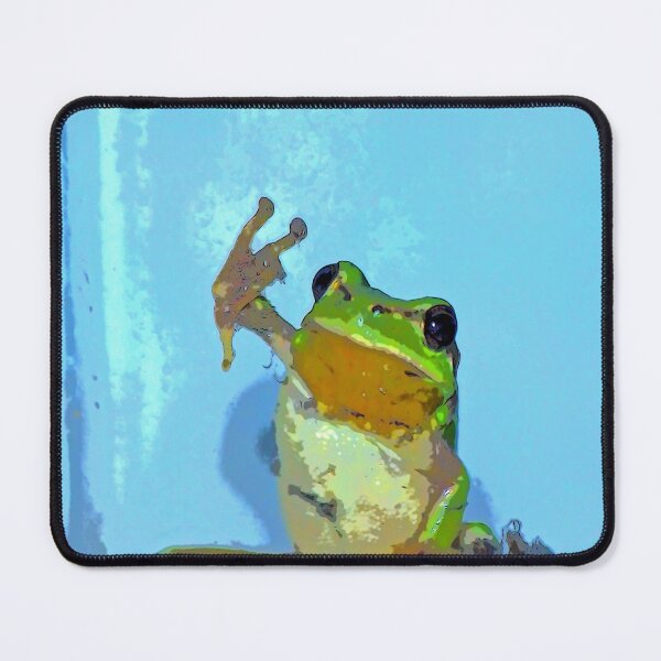 Item preview, CUTE FROG ON BLUE BACKGROUND designed and sold by Astralia.