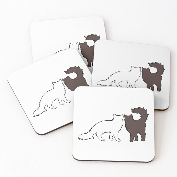 Item preview, Liz & Darcy Feeling Spicy (White & Brown Cats) designed and sold by andmarstan.