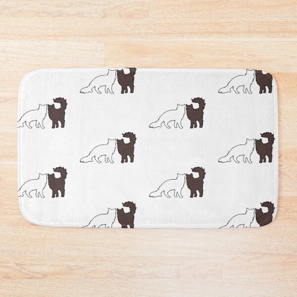 Item preview, Liz & Darcy Feeling Spicy (White & Brown Cats) designed and sold by andmarstan.