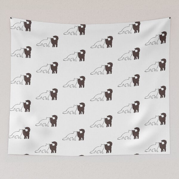 Item preview, Liz & Darcy Feeling Spicy (White & Brown Cats) designed and sold by andmarstan.