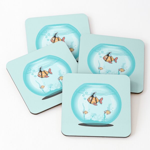 Item preview, Goldfish with a shark fin in a bowl designed and sold by Vin  Zzep.