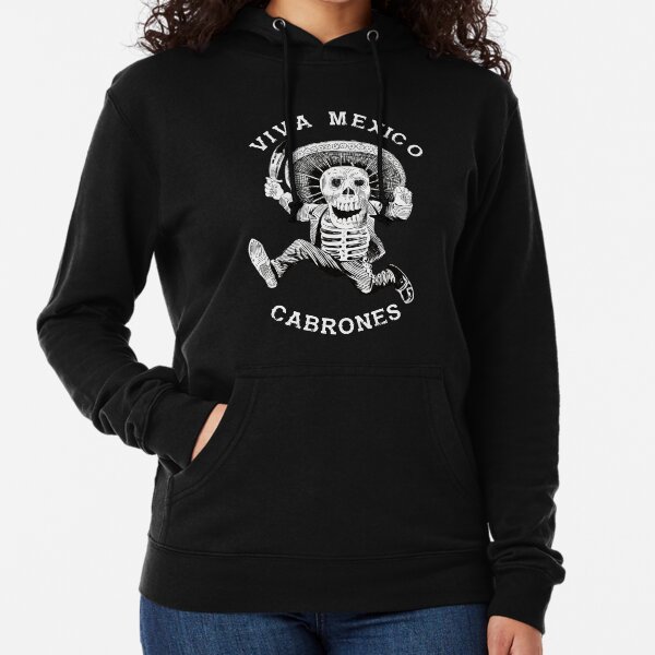 Pullover & Hoodies: Bandido | Redbubble Day of the Dead Biker Hoodie mit dicken fettem Druck