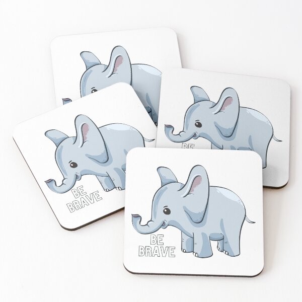 Item preview, Be Brave Said the Little Elephant designed and sold by Mycoessentials.