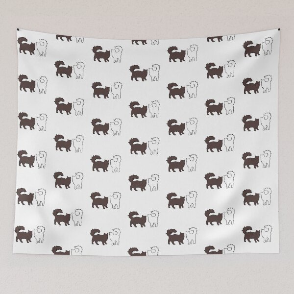 Item preview, Liz & Darcy Vibing (White & Brown Cats) designed and sold by andmarstan.