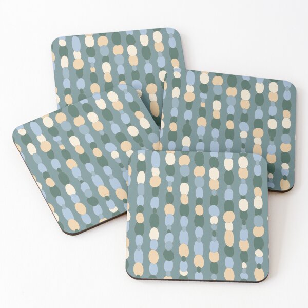 Item preview, Paper Chain in Taupe, Forest Green and Gray Blue designed and sold by FrancesPoff.