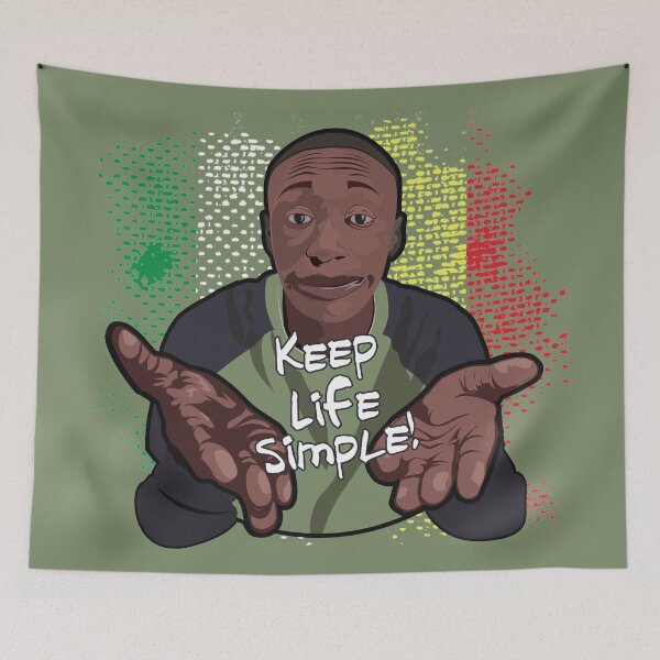 Item preview, Khaby Lame Art - Keep Life Simple! designed and sold by artColourized.