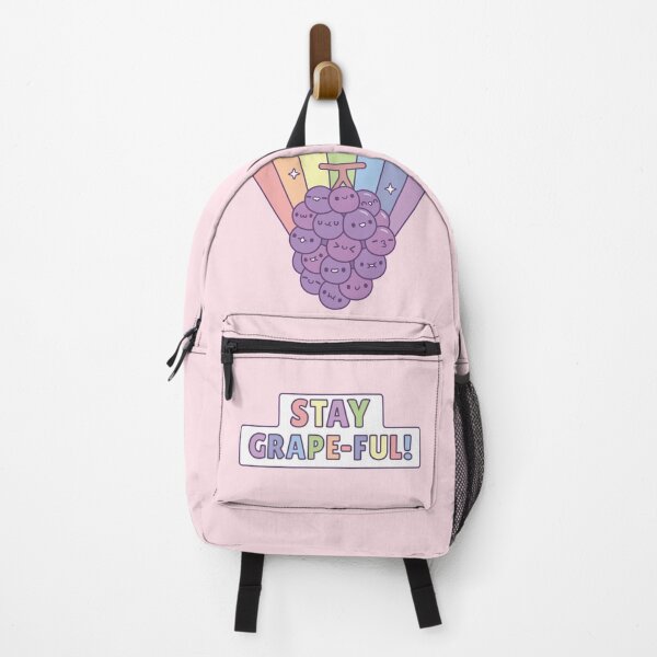 Item preview, Cute Grapes Stay Grapeful Positive Pun designed and sold by rustydoodle.