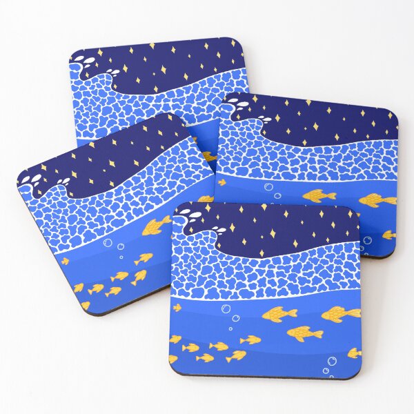 Item preview, Starry Night Over The Waves designed and sold by FeatherDragon.