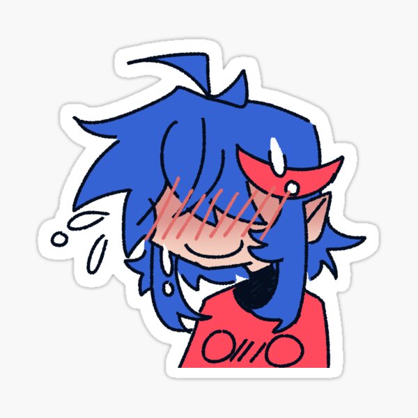 mimz goes O///O Sticker