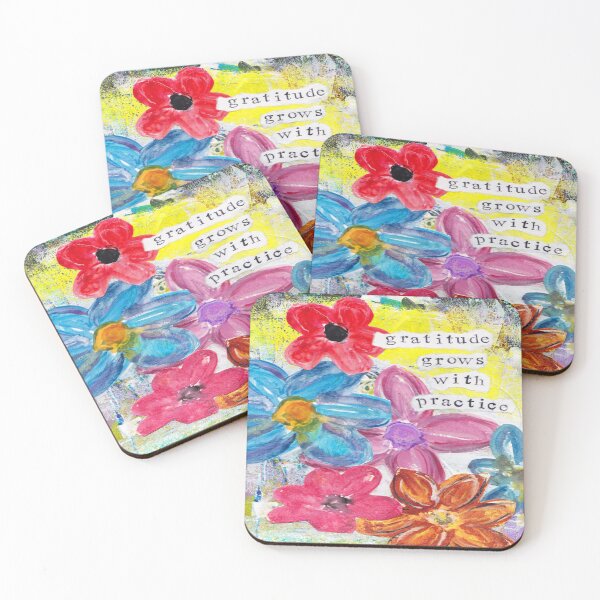 Item preview, Gratitude Grows With Practice  designed and sold by KATHLEEN TENNANT ART.