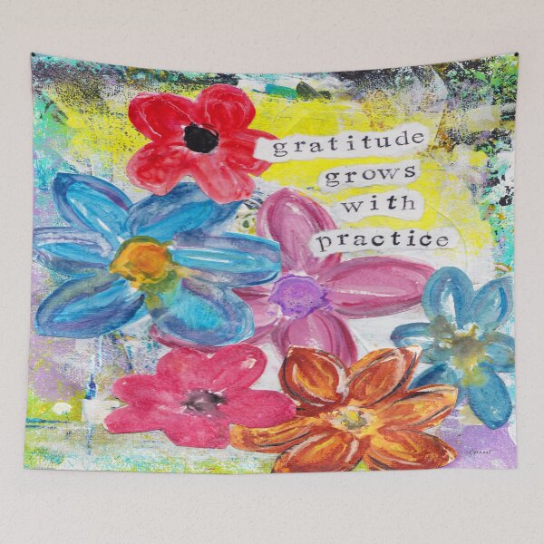 Item preview, Gratitude Grows With Practice  designed and sold by KATHLEEN TENNANT ART.