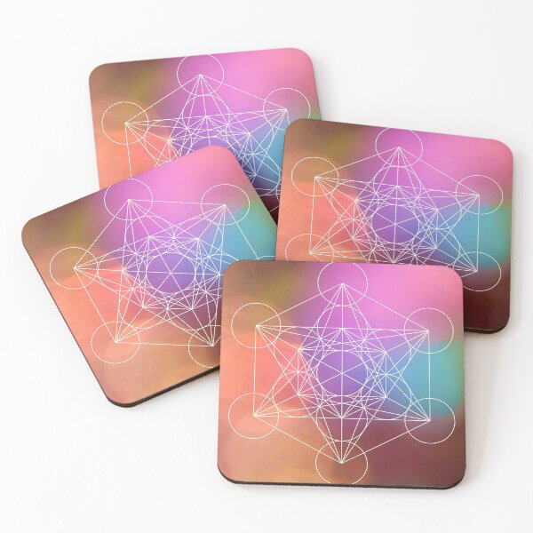 Artikelvorschau, Heilige Geometrie des bunten Metatron-Würfels entworfen und verkauft von Ruby Jackson.