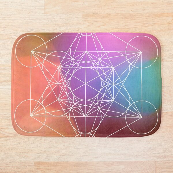 Artikelvorschau, Heilige Geometrie des bunten Metatron-Würfels entworfen und verkauft von Ruby Jackson.