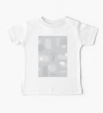 Grey Abstract Pattern Baby Tee