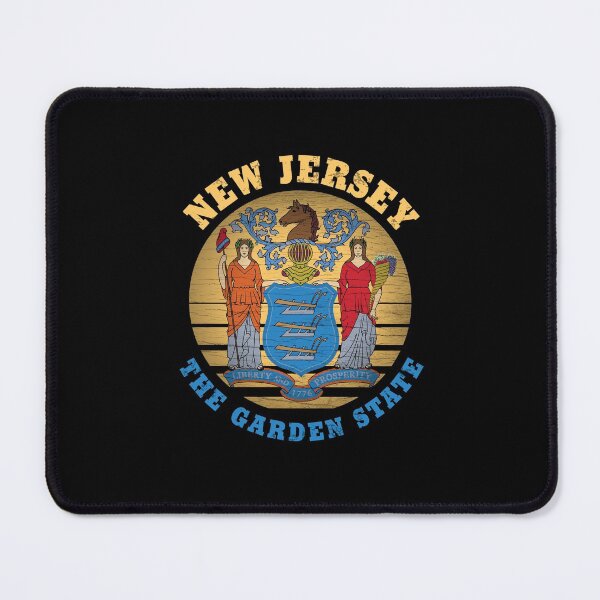 Item preview, NEW JERSEY GARDEN STATE FLAG designed and sold by Madjack Tees Kiwi SuperStore.