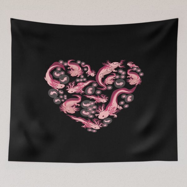 Item preview, Love Axolotl Cute Axolotls Swiming Heart designed and sold by Guckio81.