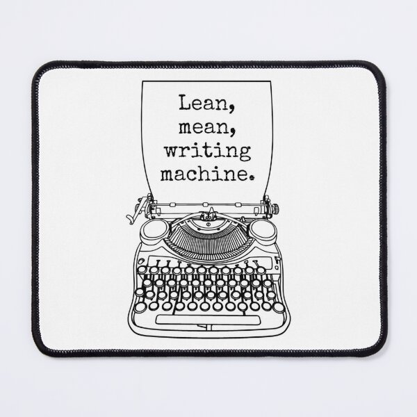 Funny Writer Author Novelist Lean Mean Writing Machine Art Board Print for  Sale by GrandeDuc