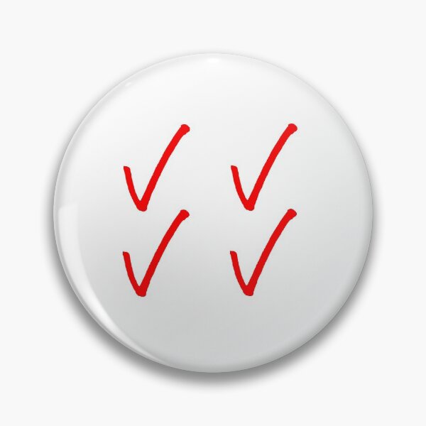 Item preview, Medium Red Check Mark Symbol 4 pack designed and sold by Loving-school.