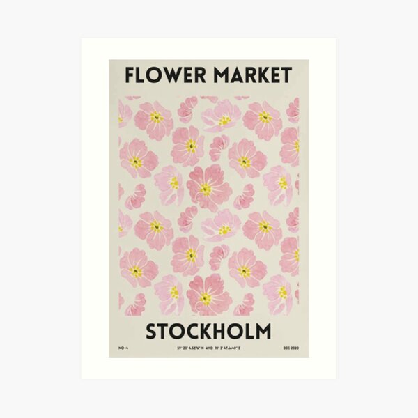 Flower Market – Stockholm Art Print