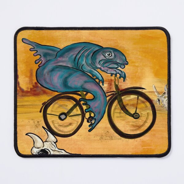 A fish needs a bicycle Mouse Pad