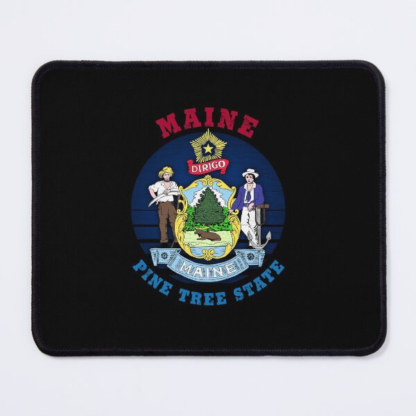 Item preview, MAINE PINE TREE STATE FLAG designed and sold by Madjack Tees Kiwi SuperStore.