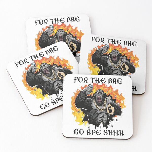 Item preview, FOR THE BAG GO APE SHHH - FUN MOTIVATIONAL QUOTE designed and sold by PhillDaPhlava.