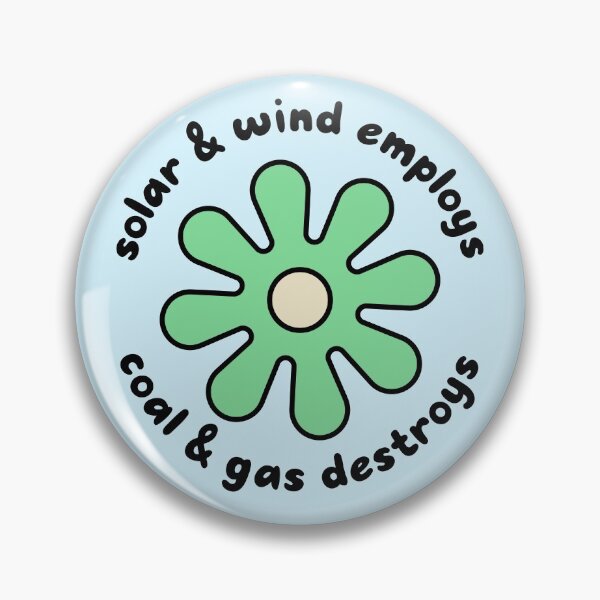 Item preview, Solar and Wind Employs, Coal and Gas Destroys - Climate Change designed and sold by Picket Club.