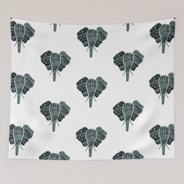 Item preview, ELEPHANT CALLIGRAPHY  designed and sold by EMEICEA.