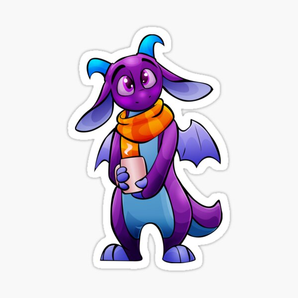 Cozy Dragon Sticker