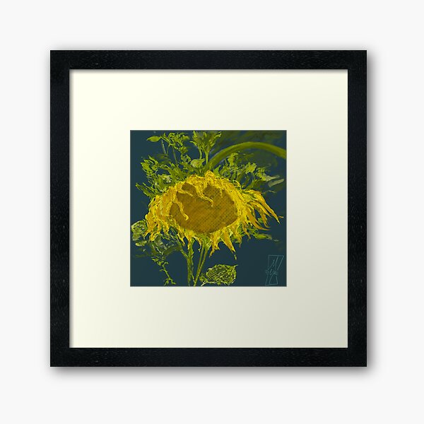 Sunflower without Van Gough Framed Art Print