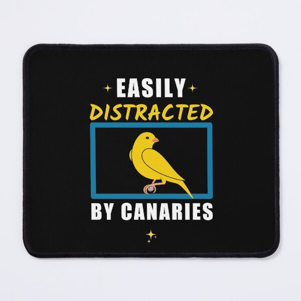 Item preview, Easily Distracted by Canaries - Yellow designed and sold by Designforoz.