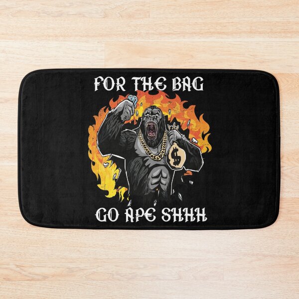 Item preview, FOR THE BAG GO APE SHHH - FUN MOTIVATIONAL QUOTE designed and sold by PhillDaPhlava.