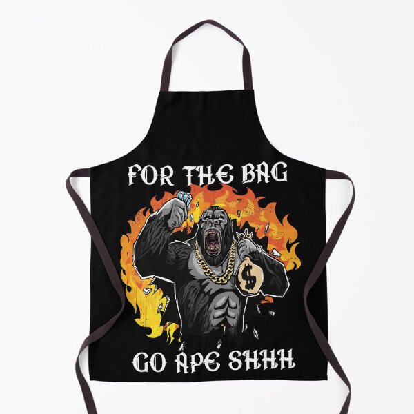 Item preview, FOR THE BAG GO APE SHHH - FUN MOTIVATIONAL QUOTE designed and sold by PhillDaPhlava.